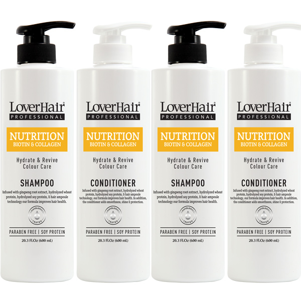 Buy 3 get 1 FREE - 2 boxes Shampoo+ 2 boxes Conditioner LoverHair NUTRITION 4 x 6-pack