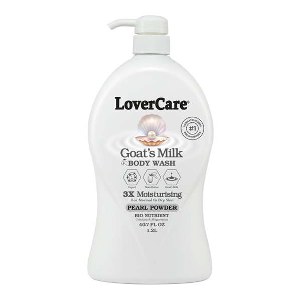 LoverCare Goat's Milk Body Wash- 40.7 OZ (1200ML) - PEARL