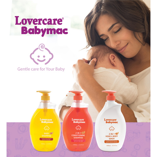 Lovercare Babymac 2-in-1 Conditioning Shampoo - 1000ml - 33.8 fl oz