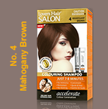 LOVER'S HAIR SALON-COLOURING SHAMPOO-2 x 2.0 oz (60ML) MAHOGANY BROWN