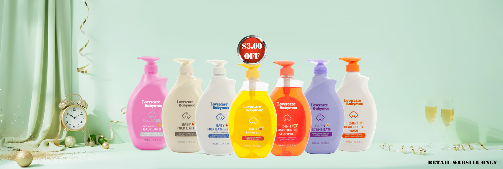 Lovercare Babymac Goat's Milk Baby Bath and shampoo promotions