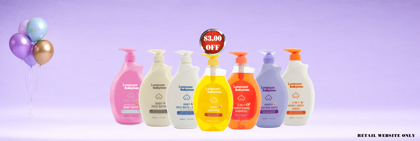 Lovercare Babymac Goat's Milk Baby Bath and shampoo promotions