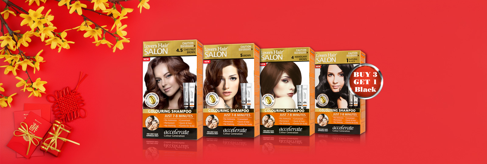 Lovers Hair Salon coloring shampoo promotions