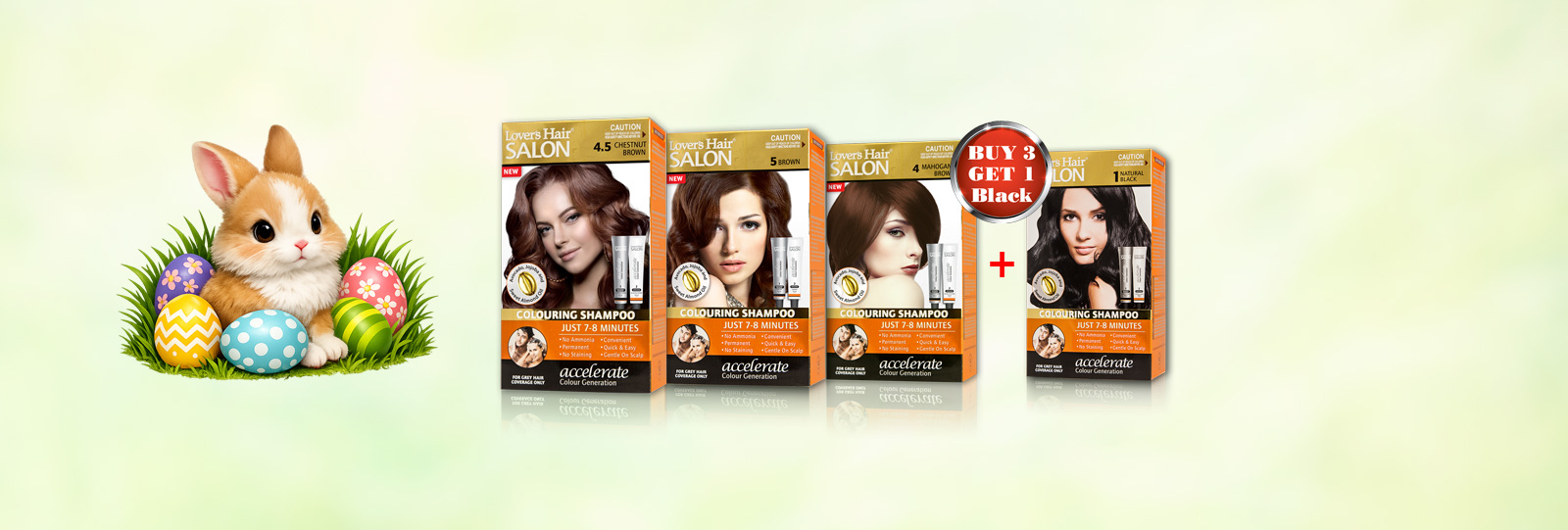 Lovers Hair Salon coloring shampoo promotions