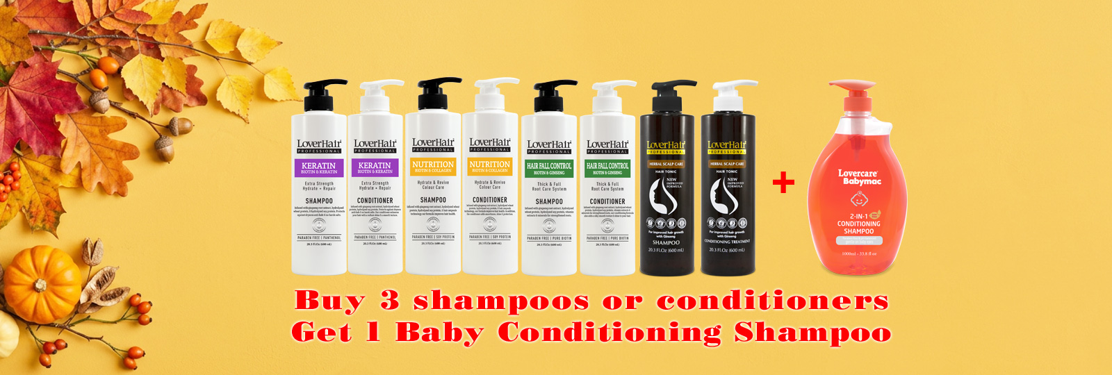 LoverHair Professional shampoo and conditioner