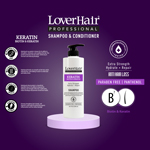 LoverHair Professional KERATIN Biotin Shampoo 20.3 fl oz-600mL