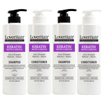 Buy 3 get 1 FREE - 2 Shampoo+ 2 Conditioner LoverHair KERATIN