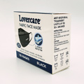 Lovercare Fabric Face Mask Black 10-pack reusable 3 layers