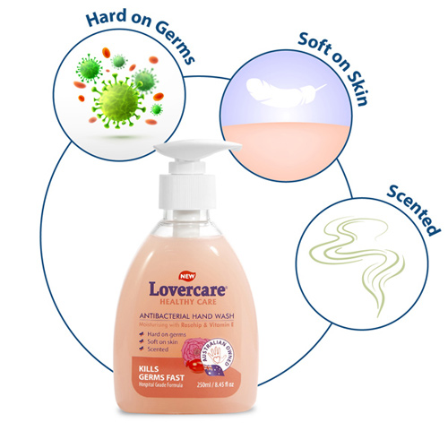 Lovercare Antibacterial Hand Wash Rosehip 8.45 fl. oz - 250ml