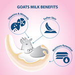 Lovercare Goat's Milk Shower Cream  - 40.7 OZ (1200ml)-CHERRY BLOSSOM